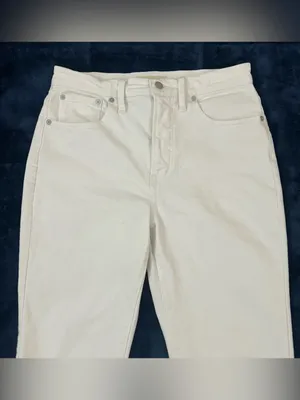 Madewell The Perfect Vintage Jean White High Rise Straight Leg Jeans Women’s 28 thumbnail 2