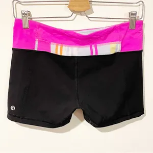 Lululemon Size 10‎ Black Fast Track Shorts Pull on Athletic Workout thumbnail 4