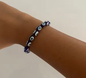 Blue And White Evil Eye Bracelet thumbnail 1