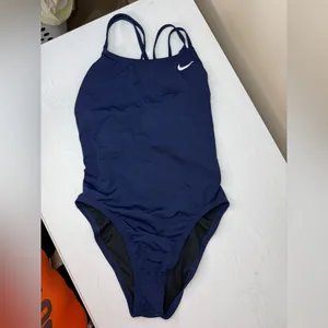 Nike Women's Hydrastrong Solid Spiderback One Piece Navy NWT thumbnail 5