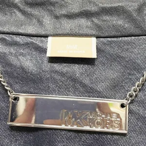 Michael Kors Steel Blue Raincoat thumbnail 6
