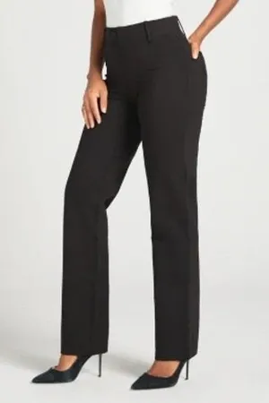 Betabrand Black Straight Leg Classic Dress Pant Yoga Pants XXS‎ Petite Short thumbnail 1