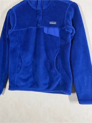 Patagonia Women's Re-Tool Snap-T Pullover Fleece Jacket in Harvest Moon Blue S thumbnail 4