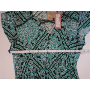 Apricot Womens Green Black Paisley‎ Diamond Crochet Button Maxi Dress US 10 NEW thumbnail 8