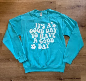 Jerzees It’s A Good Day Crewneck Sweatshirt thumbnail 1