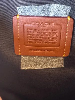 NWT Coach CAJ44 Men's Stanton Crossbody Bag In Signature Denim/Ruby Red thumbnail 7