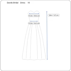 Davids Bridal Strapless Dress Womens Size 10 Brown Bridesmaid‎ Prom Dressy Gala thumbnail 12