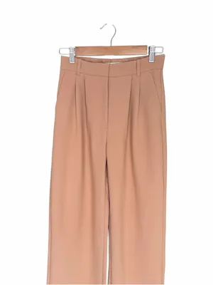 Abercrombie - NWT Sloane Tailored Wide Leg Dress Pants Tan Sz 26/2 Long thumbnail 4