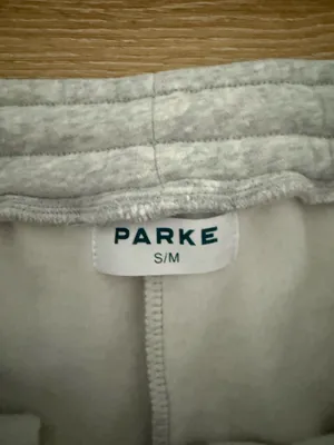 PARKE Cozy Drawstring Joggers in Light Gray thumbnail 3