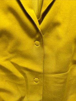 Carolina Belle Mustard Single-Breasted Long Trench Coat thumbnail 3