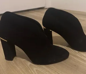 Kate Spade Black Suede Women's Ankle Booties - Classic Heel thumbnail 1