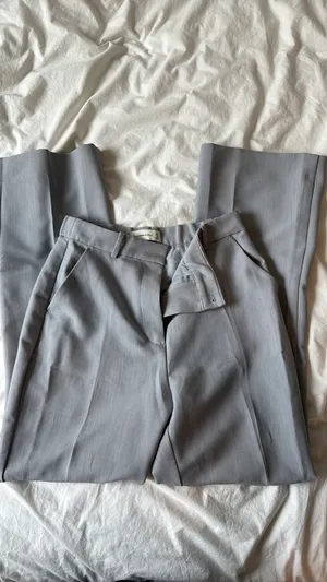 Abercrombie Flare Mid Rise Gray Slacks thumbnail 6