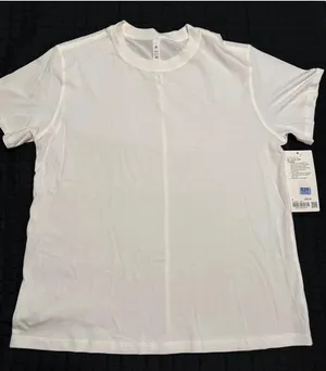 Lululemon All Yours Tee *Cotton White Size 6 thumbnail 1