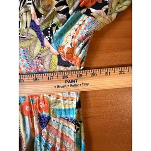 Johnny Was Los Angeles Blouse Top Women's Medium Multicolor Boho Long Sleeves thumbnail 7