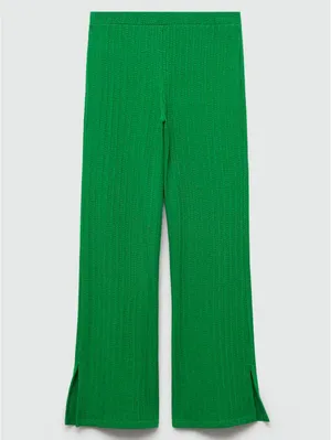 Mango 2-pc Coord Set Crochet Vest & Pant NWT Green Size Small thumbnail 6