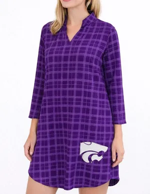 Gameday Couture Kansas State KState XL Pajama Dress Velour KSU NCAA thumbnail 1