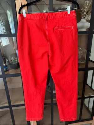 ASOS straight leg pants jeans high rise Monoprix Femme carpenter painter thumbnail 3