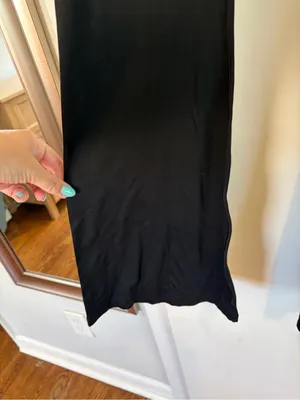 OFFLINE By Aerie Real Me High Waisted Crossover Flare Legging. Black. Medium. thumbnail 5