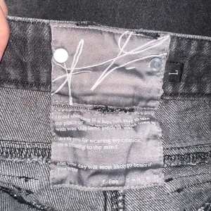 Fine Culture washed black skater Y2K luxe grunge L jeans thumbnail 3