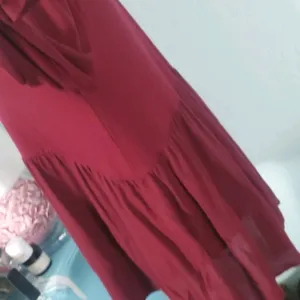 Kimchi Blue Urban Outfitters burgandy rayon blouse nwot thumbnail 4