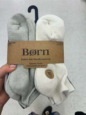 Born women Quarter Cushion Socks 10 pack thumbnail 1