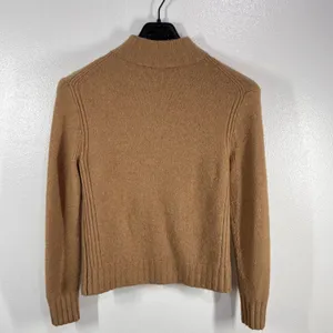 J.Crew Merino Wool Supersoft Yarn Alpaca Mock‎ Neck Sweater Ribbed Trim Medium thumbnail 4