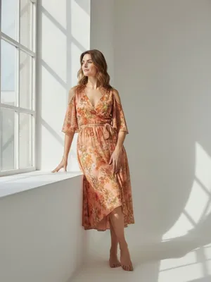 Source Unknown Floral Pink Maxi Dress thumbnail 2