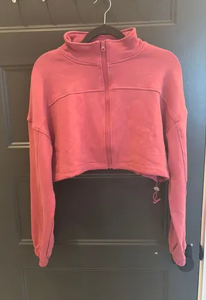 Gold Hinge Cropped Zip-Up thumbnail 1