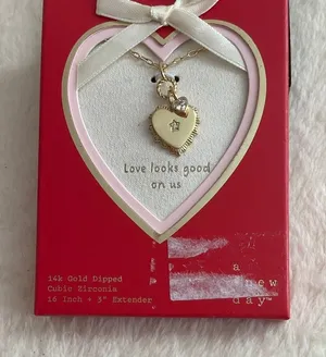Gold plated heart thumbnail 1