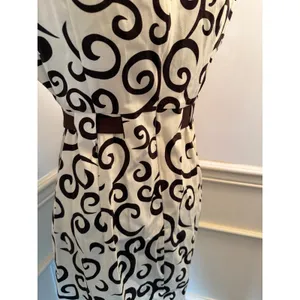 NWT Vintage R&K Originals Scroll Swirl Dress Sleeveless Midi Belted Indie Sleeze thumbnail 7