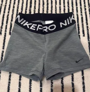 Grey Nike Pro Shorts Spandex Dri-Fit Women’s S thumbnail 1
