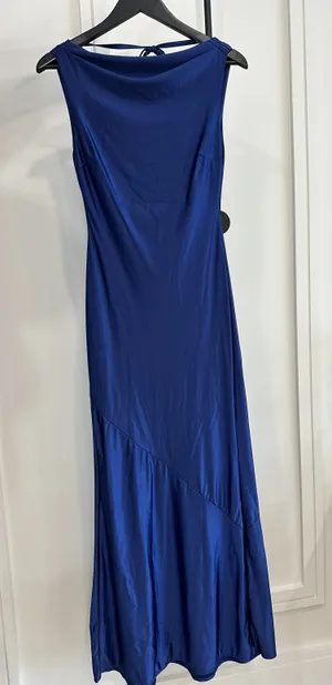 Blue Maxi Dress Small thumbnail 1