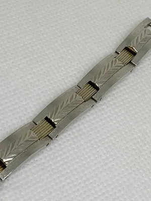 Vanity fair women’s watch silver gold tone 20mm mop dial quartz analog running thumbnail 3
