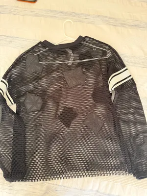 NWT Alo Yoga Mesh Long Sleeve Jersey Top Black M thumbnail 3