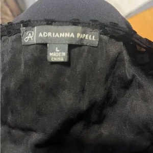 Adriana Papell Black Velvet Top Size L thumbnail 5