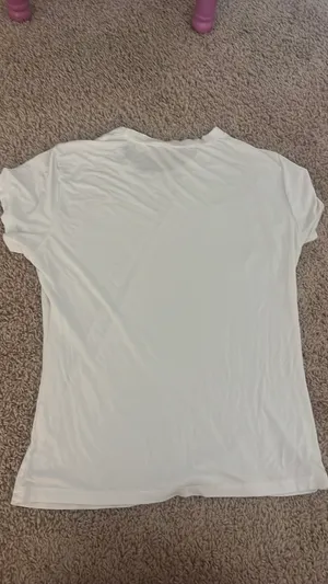 Amazon Tight Plain White Shirt thumbnail 2