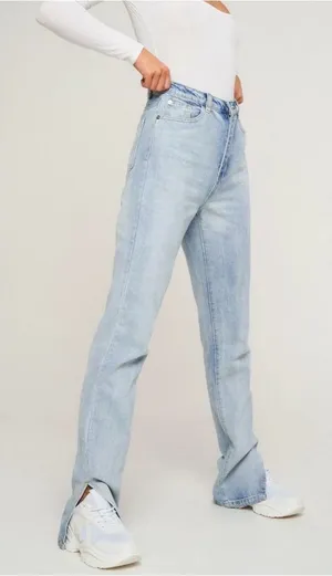 PacSun Button Fly High Rise Bootcut Split Hem Jeans Size 24 thumbnail 1