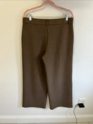 OGL Move Heather Brown Wide Leg Sweatpant Trousers thumbnail 2