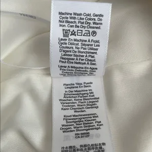 DKNY Cream Asymmetrical Midi Skirt thumbnail 7