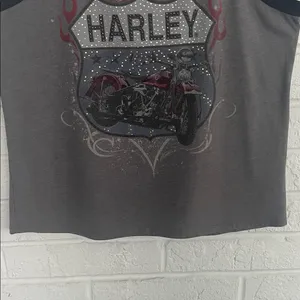 Harley-Davidson Gray Tank Top with Black Straps Size Large thumbnail 3