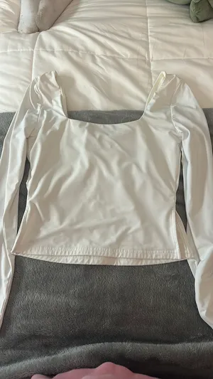 Princess Polly White Long Sleeve Top thumbnail 3