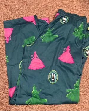 Wicked woman’s pajama bottoms Medium NWT Green thumbnail 1