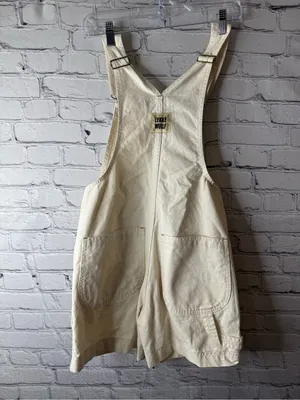 Lykke Wullf women’s cream colored over alls size small thumbnail 4