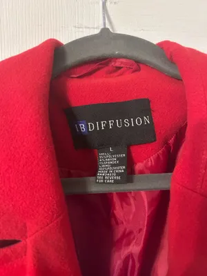 Red IB Diffusion Dress Coat Size L thumbnail 2