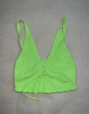 ZARA Tied Knit Sweater Top thumbnail 4