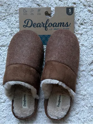 Dearfoams Cozy Comfort Women's Size S (7-8) Microsuede Moc Toe Scuff Slippers thumbnail 15