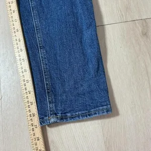 Old Navy Sky-Hi Straight Jeans Womens 0 Blue Distressed Ripped High Rise Denim thumbnail 5