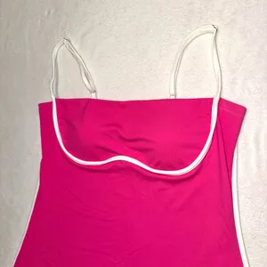 NWOT Impressions Boutique Pink ALO Streamline Athletic TCEC Romper Dress size Large thumbnail 5