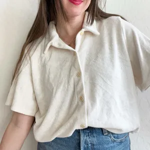 Aritzia Wilfred Free Sunny Shirt Short-sleeve terry button-up thumbnail 1