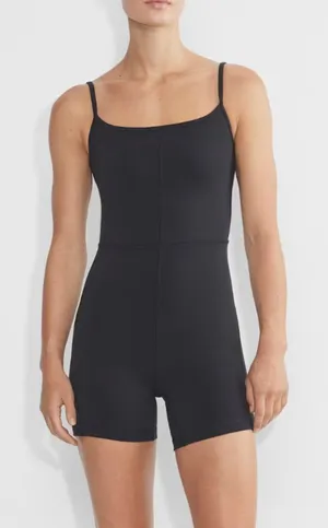 Wilfred Divinity Romper scoop neck cami womens Black (xsmall) athleisure lounge thumbnail 1